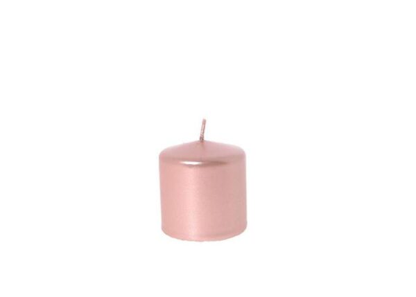 CANDELA PILLAR "METALLICA" ROSE GOLD - H.7 X DIAM. 6,5 CM ART.68820