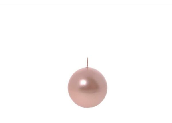 CANDELA SFERA "METALLICA" ROSE GOLD - DIAM. 8 CM ART.68882