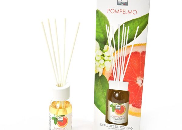 DIFFUSORE DI ESSENZA C/BACCHETTI IN COTONE 125 ML POMPELMO ART.16446 -