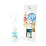 DIFFUSORE DI ESSENZA C/BACCHETTI IN COTONE 125 ML BLU MARE ART. 28449 -