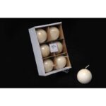 CANDELA SFERA LUCID IN CERA D. CM 4.5 AVORIO ART.41370