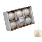 CANDELE SFERA IN CERA CHAMPAGNE D CM 4,5 ART.41387