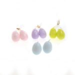 SET 2 CANDELE "UOVO" IN CERA H CM 4,5 X D CM 4,5 COL. ASS ART.51423 -