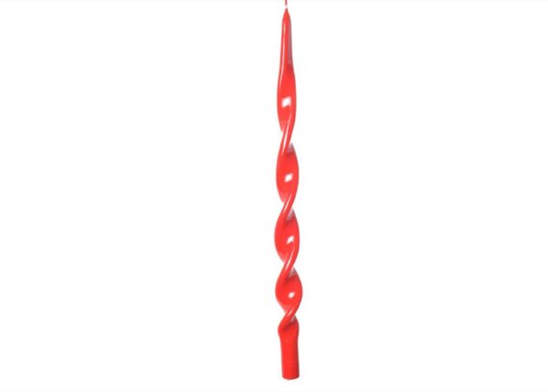 CANDELA "FIAMMA" LUCIDA ROSSA HCM 40 X D CM 2,2 ART.80270