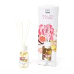 DIFFUSORE DI ESSENZA C/BACCHETTI IN COTONE 125 ML FICO - ROSA - ZENZERO ART.30494 -