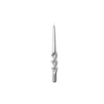 CANDELA SPIRALE SILVER GREY H CM 29 X D CM 2.2