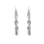 CANDELA FIAMMA LUCID SET/2 SILVER GREY H CM 14 X D CM 2 ART.74805 -