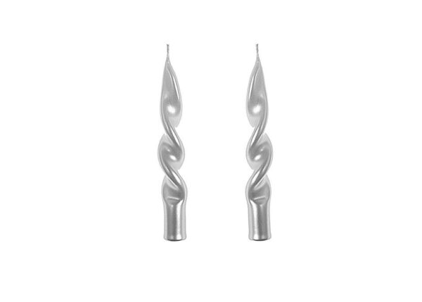 CANDELA FIAMMA LUCID SET/2 SILVER GREY H CM 14 X D CM 2 ART.74805 -