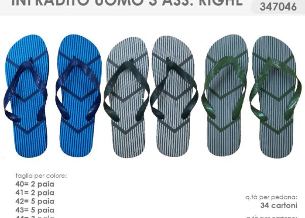 INFRADITO UOMO RIGHE 3 ASSORTITI 347046