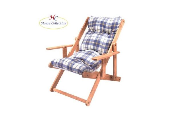 POLTRONA COMODONE 3 POS. BLU/BIANCO ART.HSC1753