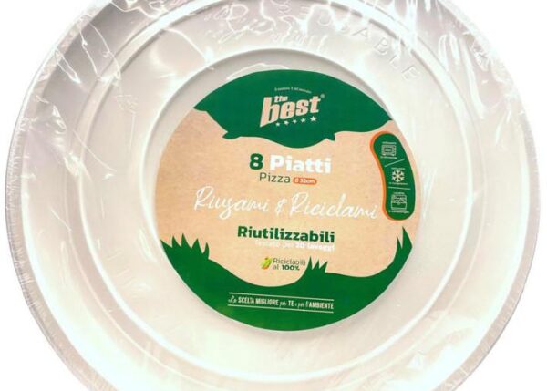 THE BEST PIATTI PIZZA RIUTILIZZABILI PZ.8