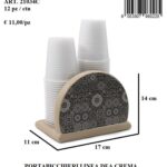 LINEA DEA PORTABICCHIERIÂ CREMAÂ C/SCATOLA ART.21034C