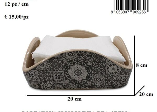 LINEA DEA PORTA TOVAGLIOLIÂ CREMAÂ C/SCATOLA ART.21033C