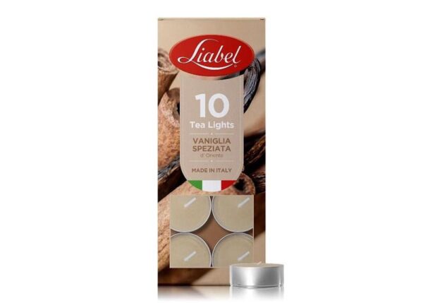 LIABEL TEA LIGHT 10 VANIGLIA SPEZIATA ART.62007