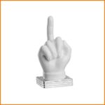 LINEA HOME - MANO DITO MEDIO BIANCO BASE SILVER ART.25050S