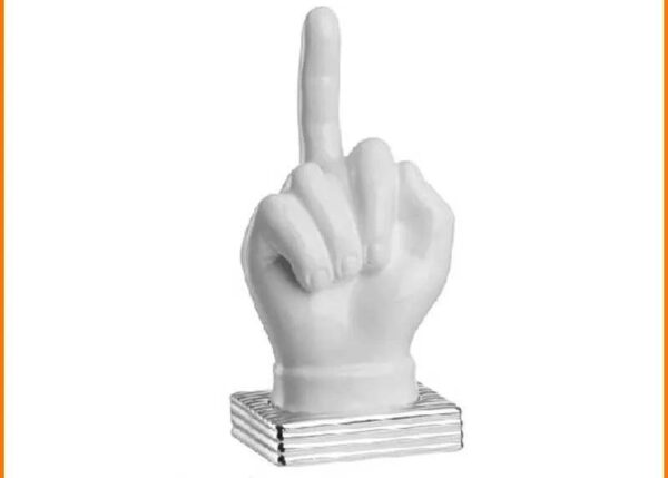 LINEA HOME - MANO DITO MEDIO BIANCO BASE SILVER ART.25050S