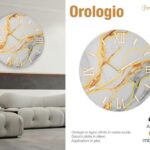 OROLOGIO MARMO 60 CM BIANCO ART.OR050 LINEA ORNELLA