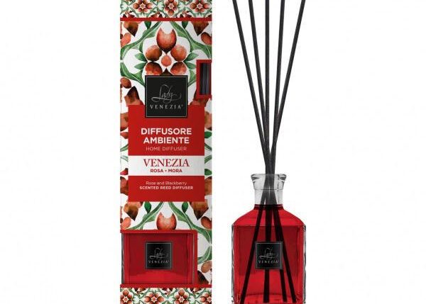 LADY VENEZIA DIFFUSORE CUBO 250ML CERAMICHE VENEZIA ROSA E MORE