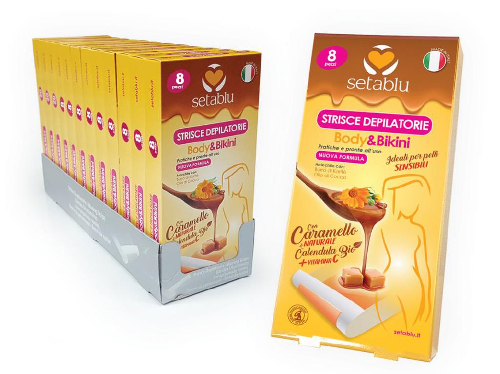 SETABLU STRISCE BODY BIKINI 8PZ CARAM. E CALENDULA SETABLU STRISCE BODY BIKINI 8PZ CARAM. E CALENDULA