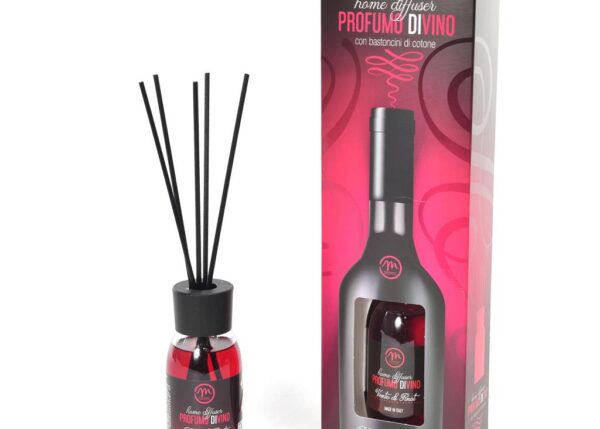 DIFFUSORE DI ESSENZA PROFUMI DI VINO " VENTO DI PINOT " 125 ML C/BACCHETTI IN COTONE -ART.99880 -