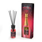 DIFFUSORE DI ESSENZA PROFUMI DI VINO " BOLLE DI ROSE' " 125 ML C/BACCHETTI IN COTONE -ART.99903 -