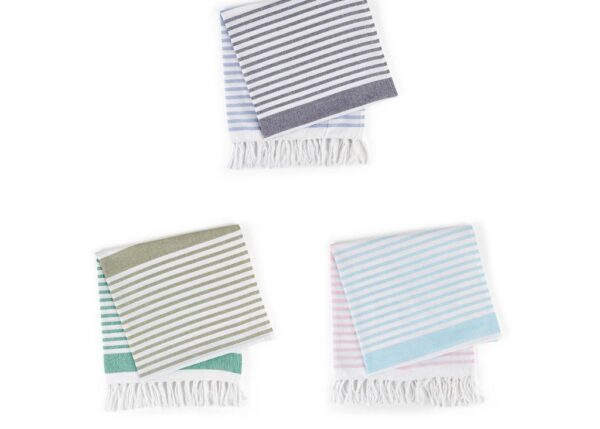 TELO MARE IN COTONE E POLIESTERE 250GMS 80X160 CM COL. ASS.ART.27033 -