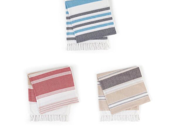 TELO MARE BEACH IN COTONE E POLIESTERE 250GMS 80X160 CM COL.ASS.ART.27040 -
