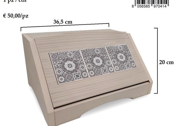 LINEA DEA PORTAPANE CREMA ART.21028C