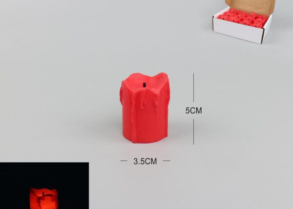 CANDELA LED 3,5X5 CM. ROSSO ART.685469
