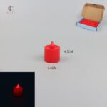 CANDELA LED 3,5X4,5CM.ROSSO ART.685445