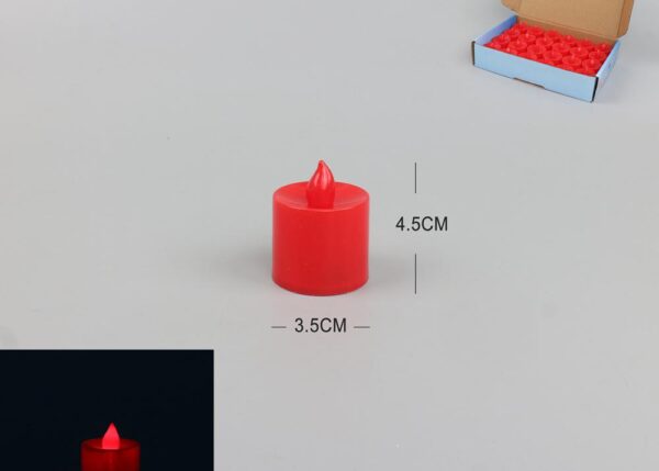 CANDELA LED 3,5X4,5CM.ROSSO ART.685445