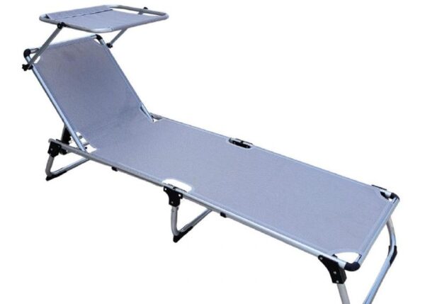 LETTINO MARE PIEGHEVOLE C/PARASOLE 188X55X24 ARTR.3310291 $