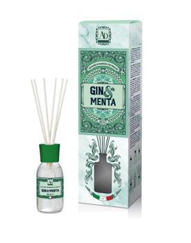 DIFFUSORE FRAGRANZA C/MIDOLLINI 125ML GIN&MENTA ART.100282