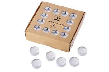CANDELA TEA LIGHT BIANCO S/100 D3,75 G10 ART.100438