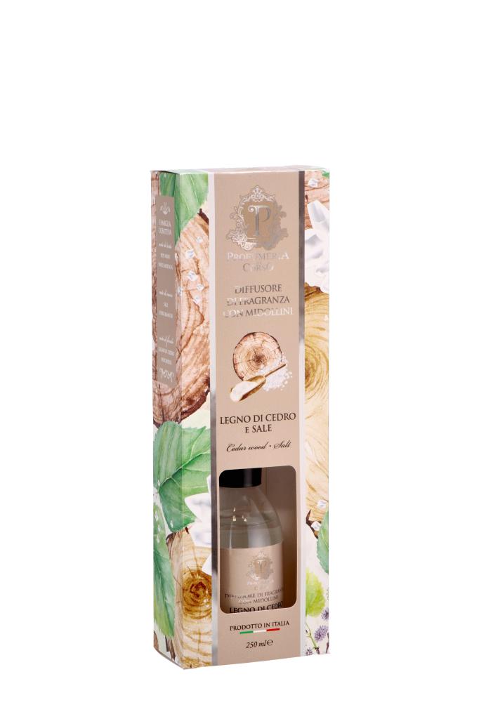 DIFFUSORE DI FRAGRANZE C/MID 250ML L.CEDRO+SALE ART.104568 DIFFUSORE DI FRAGRANZE C/MID 250ML L.CEDRO+SALE ART.104568