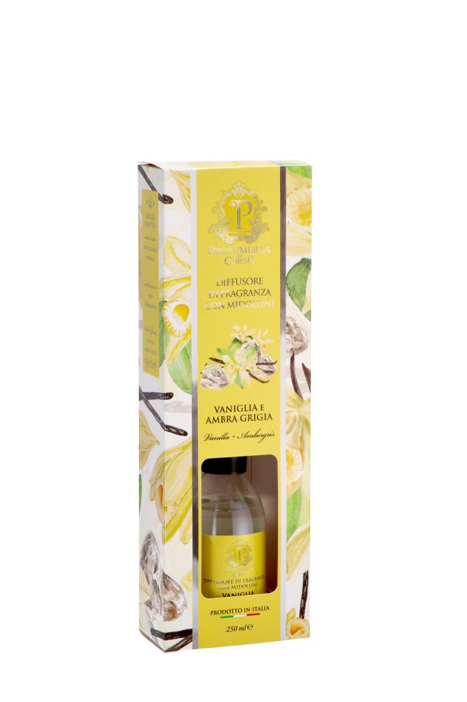 DIFFUSORE DI FRAGRANZE C/MID 250ML VANIG+AMBR G ART.104571 DIFFUSORE DI FRAGRANZE C/MID 250ML VANIG+AMBR G ART.104571