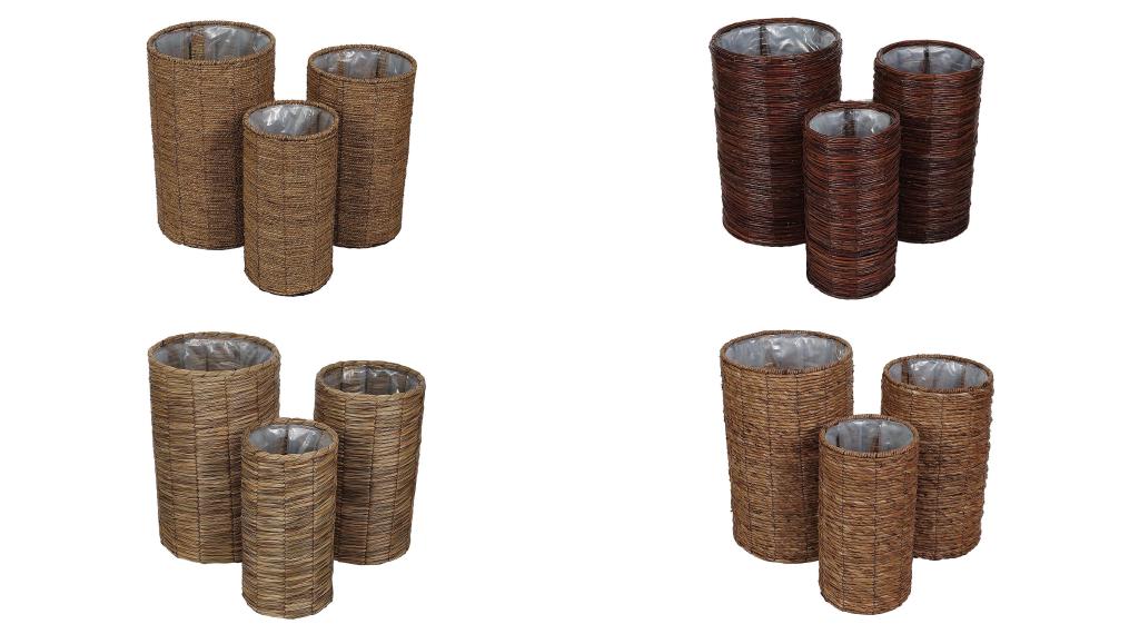 FIORIERA FIBRA NATURALE CILINDR. PICCOLA DIAM20XH40 ART.113187 - 113188 FIORIERA FIBRA NATURALE CILINDR. PICCOLA DIAM20XH40 ART.113187 - 113188