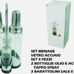 SET MENAGE ACCIAIO 4PZ TAPPO SPRAY ART.54179