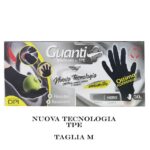 SETABLU GUANTI MONOUSO IN TPE 50PZ NERI TG M