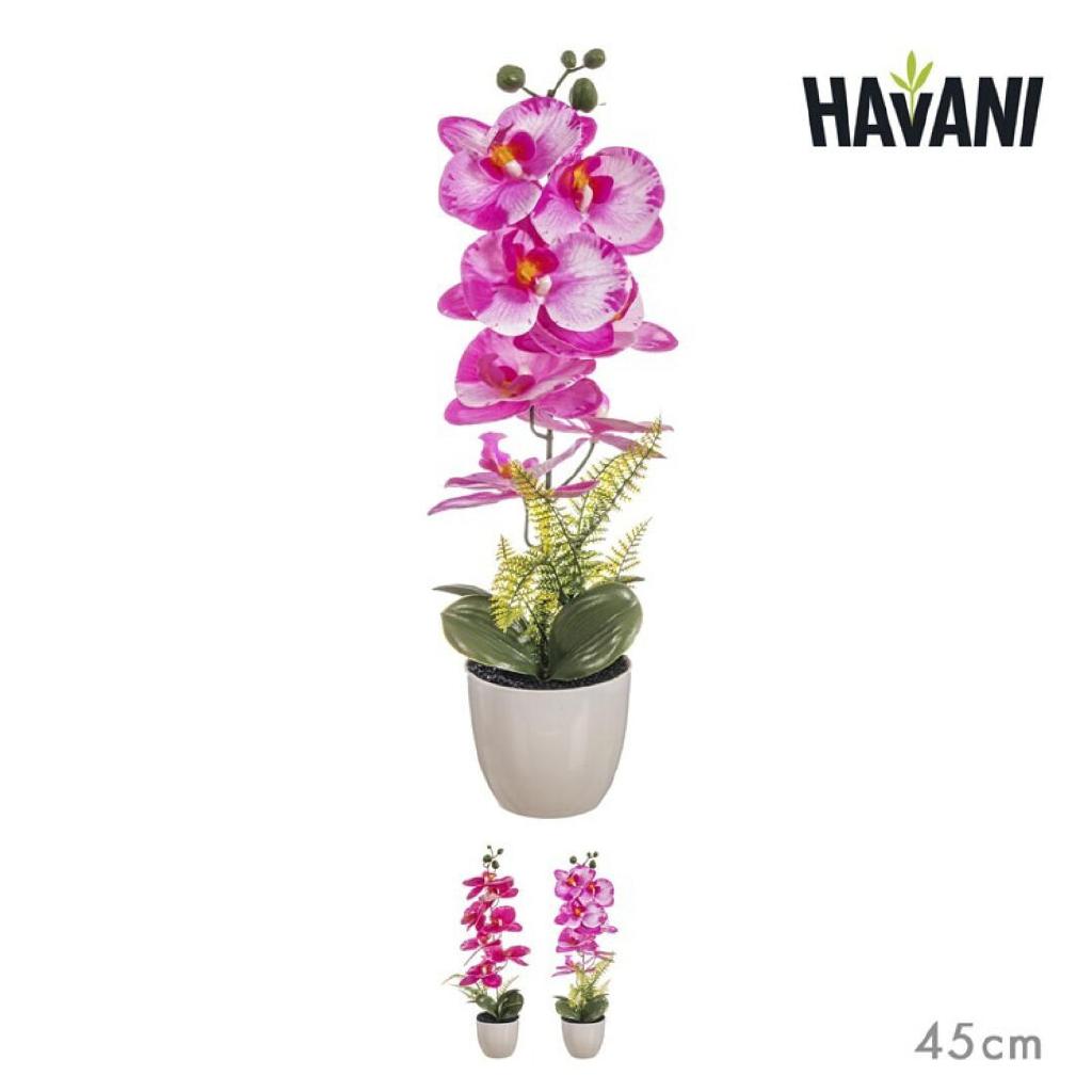 ORCHIDEA ARTIFICIALE VASO SEMPLICE ASSORTITO/2 45CM ART.67021000 ORCHIDEA ARTIFICIALE VASO SEMPLICE ASSORTITO/2 45CM ART.67021000