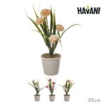 FIORI ARTIFICIALI CON POM POM SURT/3 30CM ART.67021000