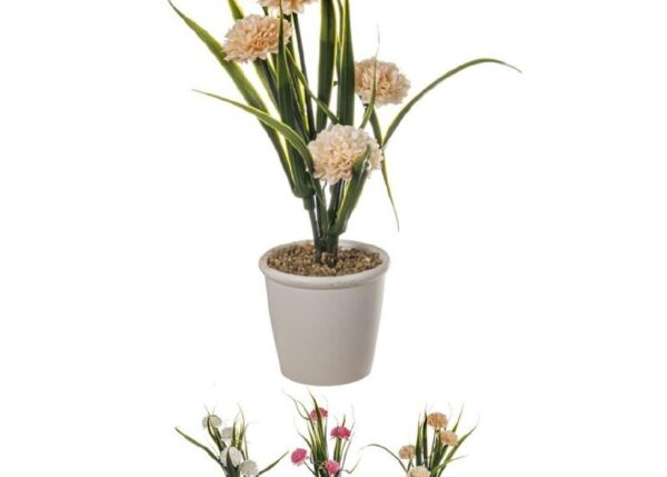 FIORI ARTIFICIALI CON POM POM SURT/3 30CM ART.67021000