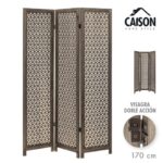 PARAVENTO IN LEGNO 170 CM MARRONE CHIARO ART.94036090