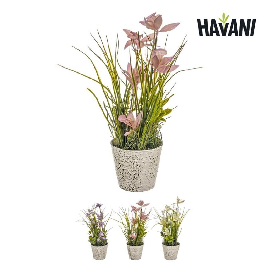 FIORI ARTIFICIALI INVECCHIATI IN VASO ASSORTITI/3 ART.39264000 FIORI ARTIFICIALI INVECCHIATI IN VASO ASSORTITI/3 ART.39264000