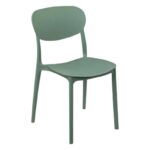 SEDIA PLASTICA 193556A VERDE IMPILABILE