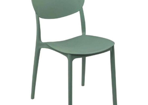 SEDIA PLASTICA 193556A VERDE IMPILABILE