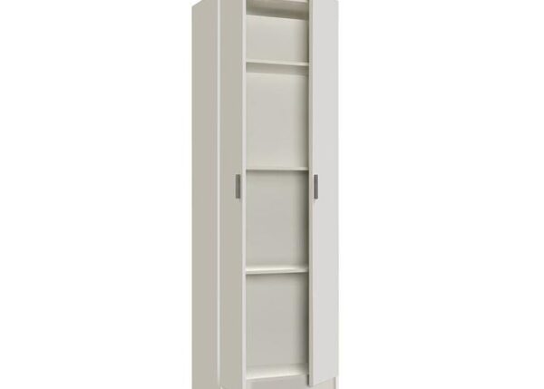 SCARPIERA 2 ANTE 4 RIPIANI BIANCA 175X70X37CM $