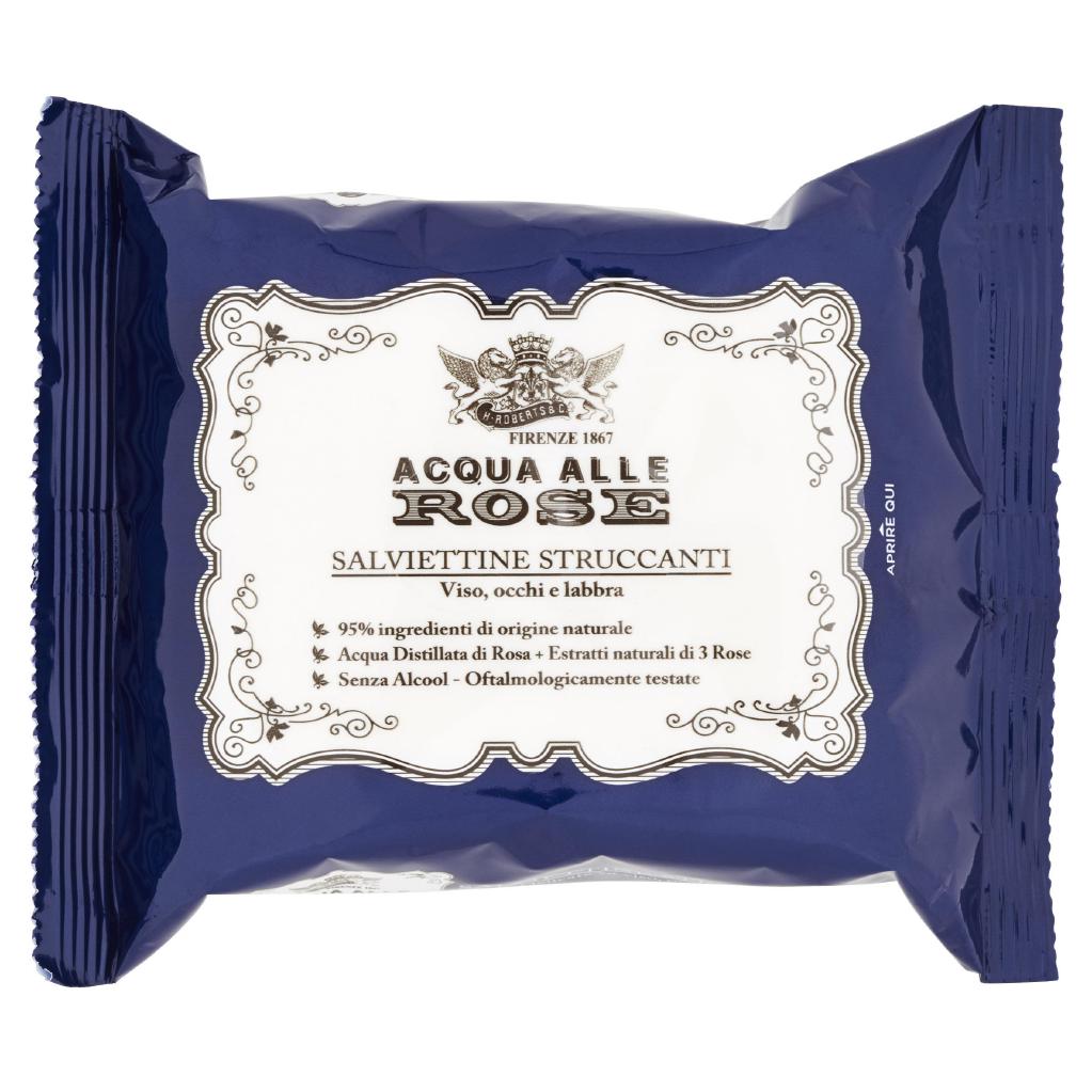 ROBERTS ACQUA ALLE ROSE SALVIETTINE STRUCCANTI 20PZ PN ROBERTS ACQUA ALLE ROSE SALVIETTINE STRUCCANTI 20PZ PN