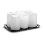 SET 6 BICCHIERI + VASSOIO ART.M11050002