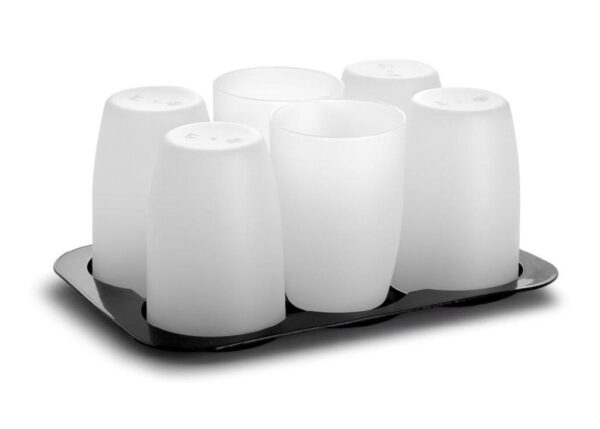SET 6 BICCHIERI + VASSOIO ART.M11050002